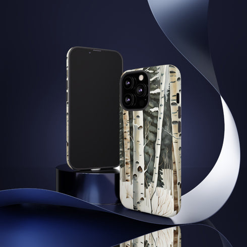 Winter Aspen Trunks - Impact Resistant Phone Case